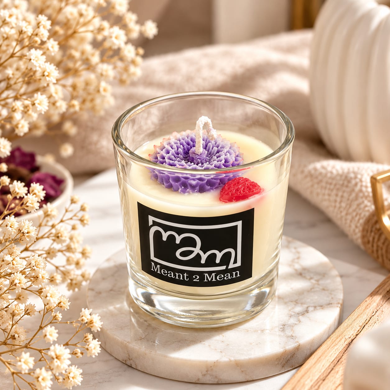Floral Vanilla Glow Candle - Image 5